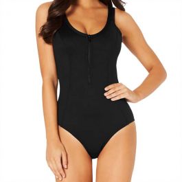 Baku Boardwalk Zip Tank Maillot Black M637bwk