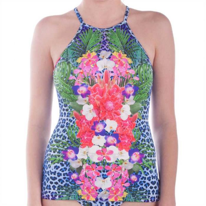 Aqua Blu Alphinia Swim Singlet [Multi-A6004AL] | Zodee Australia