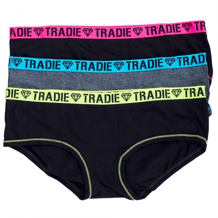 Tradie Lady Curve 3PK Boyleg WJ3305SL3 Core Womens Underwear | Zodee ...